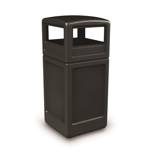 Commercial Zone PolyTec 42 Gallon Trash Container, Black